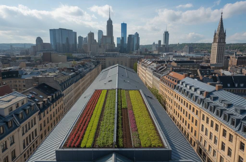 Cool roof et agriculture urbaine : rafraîchir les villes tout en cultivant nos toits